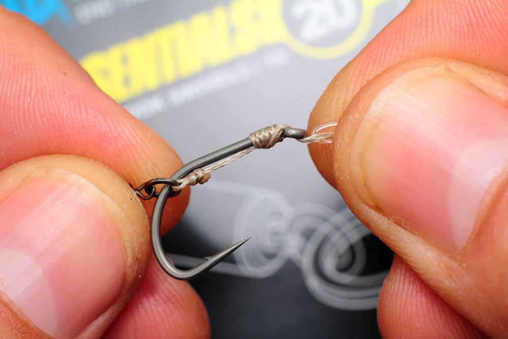How to tie the knotless knot for fishing hair rigs